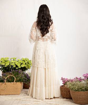 Seerat Ivory Sharara Set 2