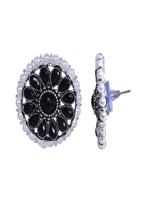 ROUND BLACK PEARL STUDS 3 SET 3