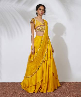 Amber Lehenga Choli And Dupatta Set 1