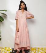 Powder Pink Liba Kurta Set