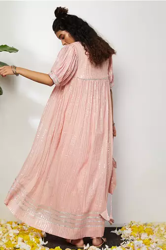 Powder Pink Liba Kurta Set