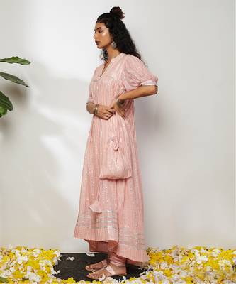 Powder Pink Liba Kurta Set 3