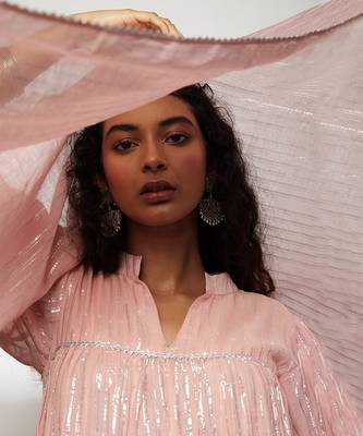 Powder Pink Liba Kurta Set 6