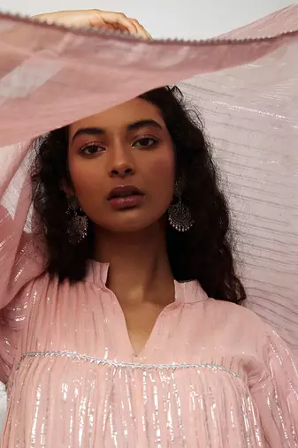 Powder Pink Liba Kurta Set