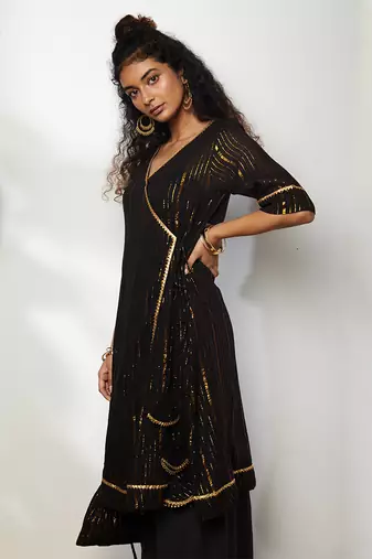 Black Naazgul Kurta Set