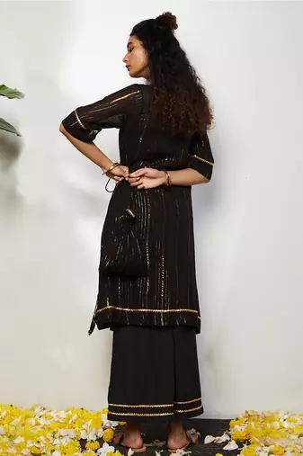 Black Naazgul Kurta Set