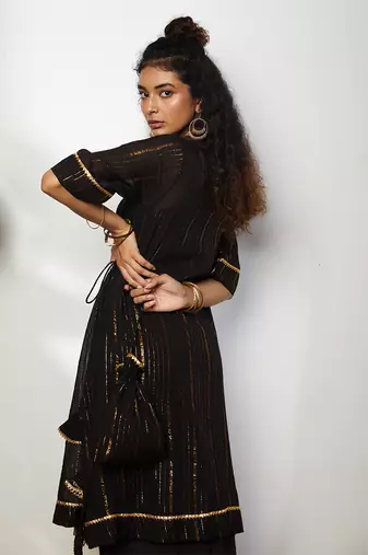 Black Naazgul Kurta Set