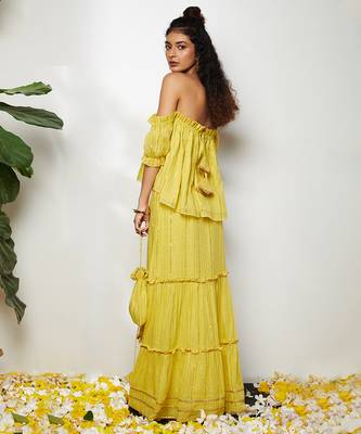 Yellow Layina Skirt Set 3