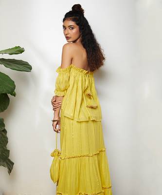 Yellow Layina Skirt Set 4