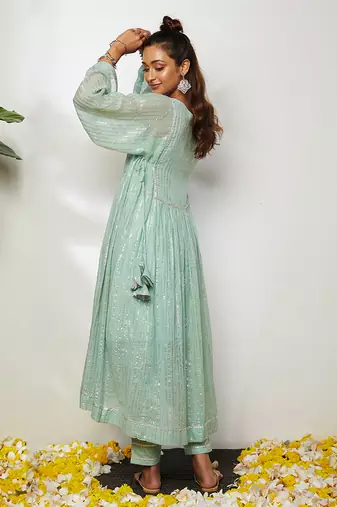 Mint Green Ruhiya Pant Set 