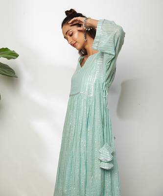 Mint Green Ruhiya Pant Set  4