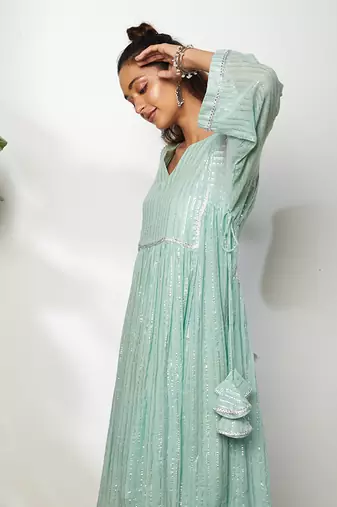 Mint Green Ruhiya Pant Set 