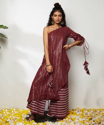 Wine Siza Pant Set 1