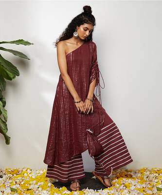 Wine Siza Pant Set 2