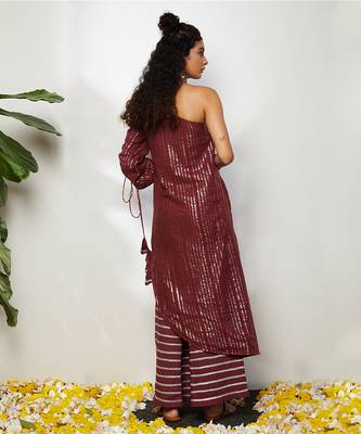 Wine Siza Pant Set 4
