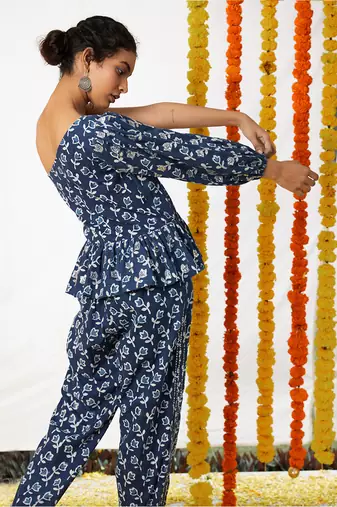 BLUE Top & Pant Set