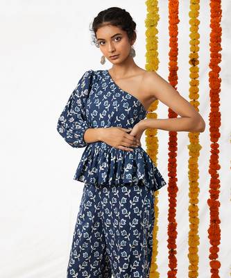 BLUE Top & Pant Set 4