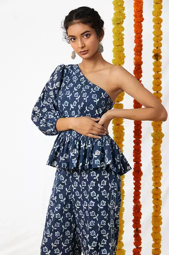 BLUE Top & Pant Set