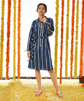 BLUE Shirt Dress 1