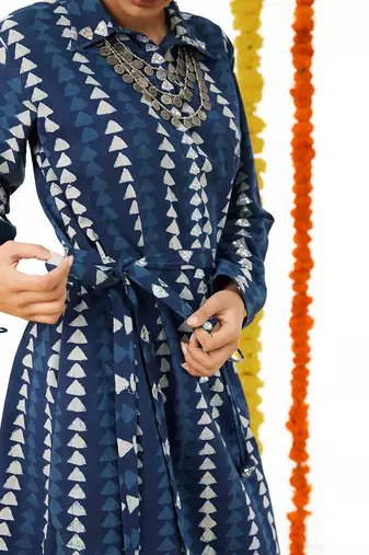 BLUE Shirt Dress
