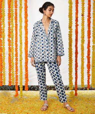 BLUE Polka Dot Co-ord Set 1