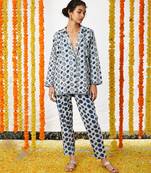 BLUE Polka Dot Co-ord Set