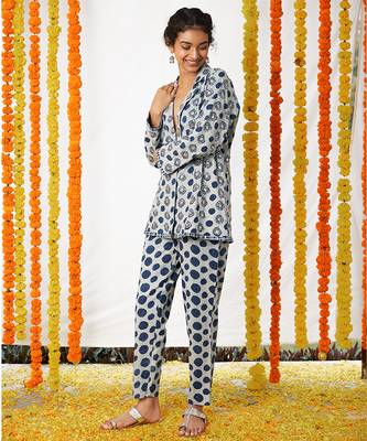 BLUE Polka Dot Co-ord Set 2