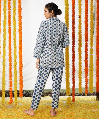 BLUE Polka Dot Co-ord Set 3