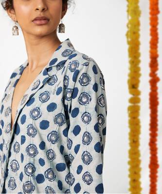 BLUE Polka Dot Co-ord Set 4