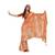  orange embroidered georgette saree with blouse