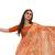  orange embroidered georgette saree with blouse