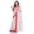 White woven cotton saree 