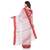 White woven cotton saree 