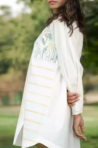 Ivory Marianna Mandarin Shirt