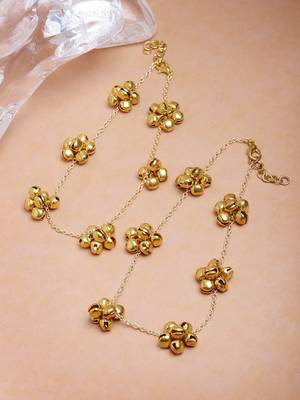 Gold pearl anklets 2