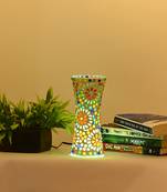 Colourful Shining LED Light Mosaic Glass Flower Pot/ Vase For Home Decoration, 7 Watt