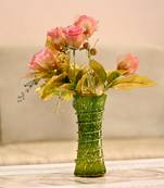 Hand Decorative Table Top, Room Corner, Showcase Glass Flower Pot Vase Colorful, Gift-able