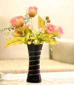 Hand Decorative Table Top, Room Corner, Showcase Glass Flower Pot Vase Colorful, Gift-able