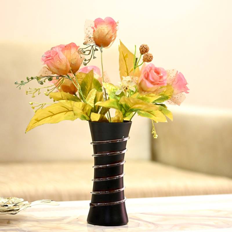Hand Decorative Table Top, Room Corner, Showcase Glass Flower Pot Vase Colorful, Gift-able