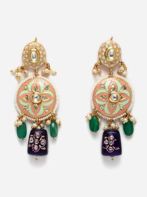 Pink pearl earrings 3