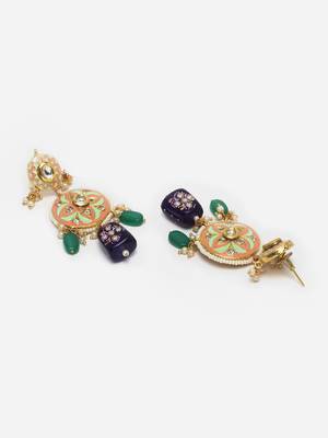 Pink pearl earrings 4