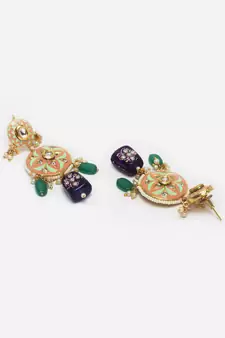 Pink pearl earrings