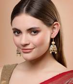 Brown pearl earrings