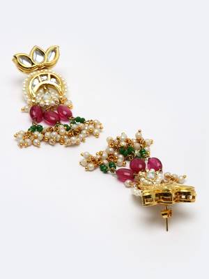 Pink pearl earrings 4