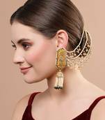 Brown pearl earrings