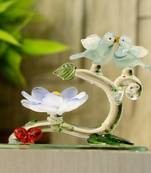 Love Making Bird Pair On A Flower Tree Decorative Tabletop 