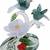 Love Making Bird Pair On A Flower Tree Decorative Tabletop 
