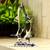 Playing Dolphin Pair Figurine Glass Crystal Clear Showpiece