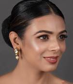 Pearl Beaded Handcrafted Kundan Studs