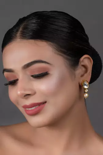 Pearl Beaded Handcrafted Kundan Studs